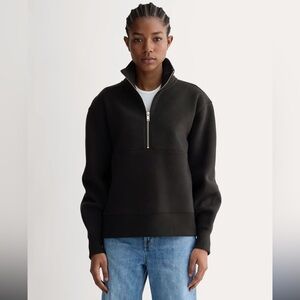 EVERLANE Laid Back Half-Zip Ladies Sweatshirt